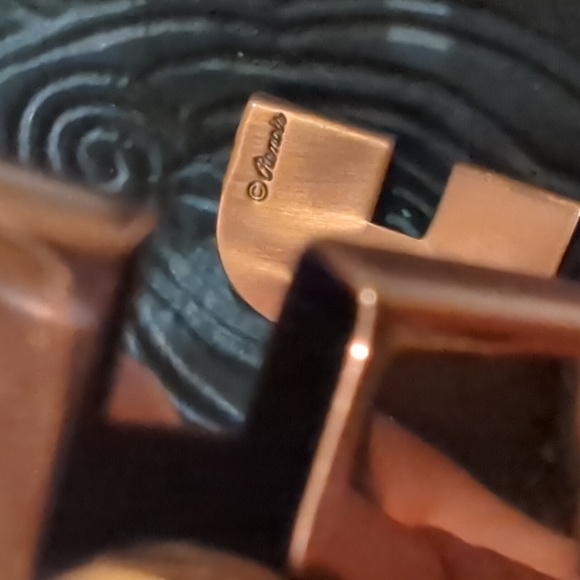 Vintage *Rare* Renoir Entr'acte Design Copper Cuff - Picture 6 of 12